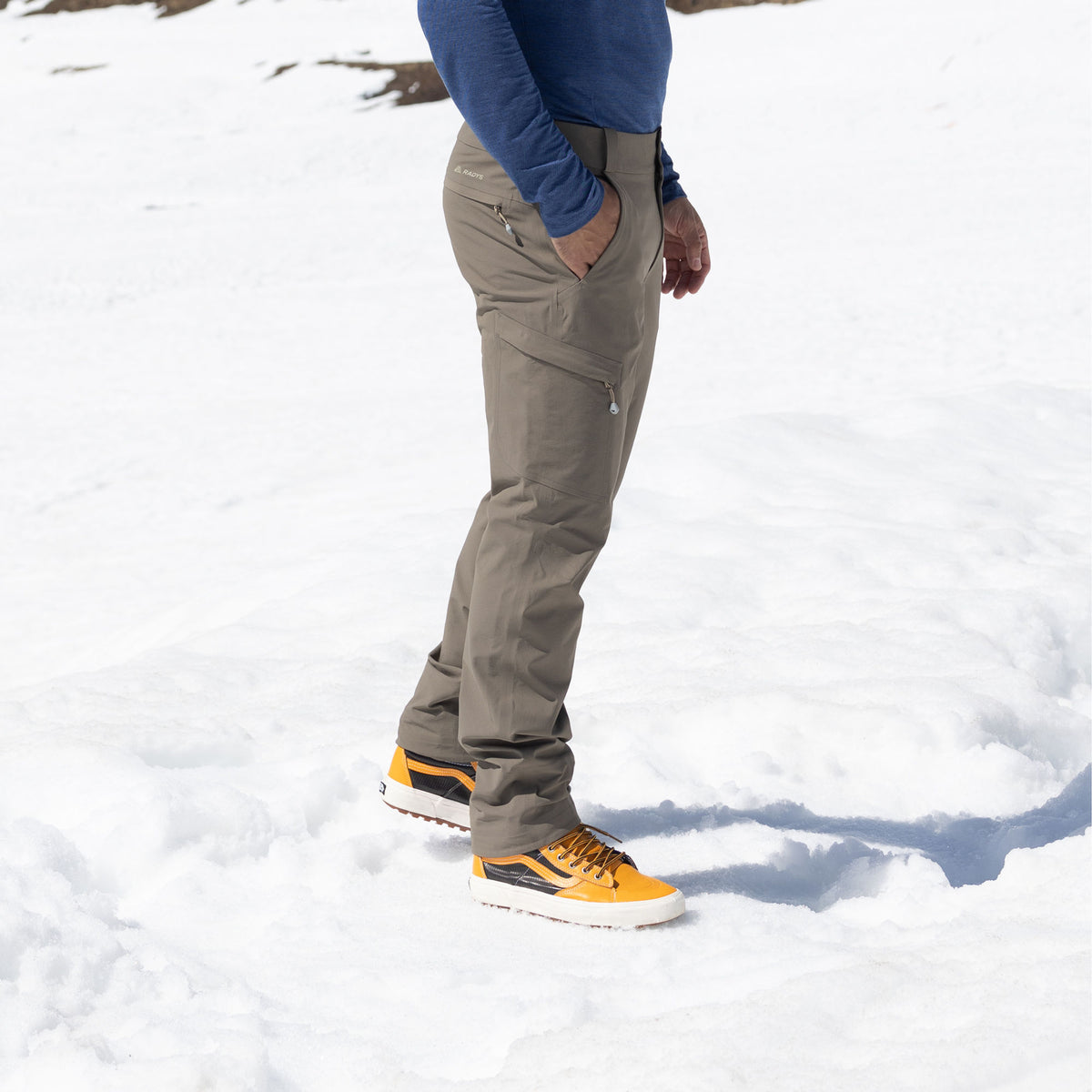 R2 Winter Hiking Softshell Pants Men | ash