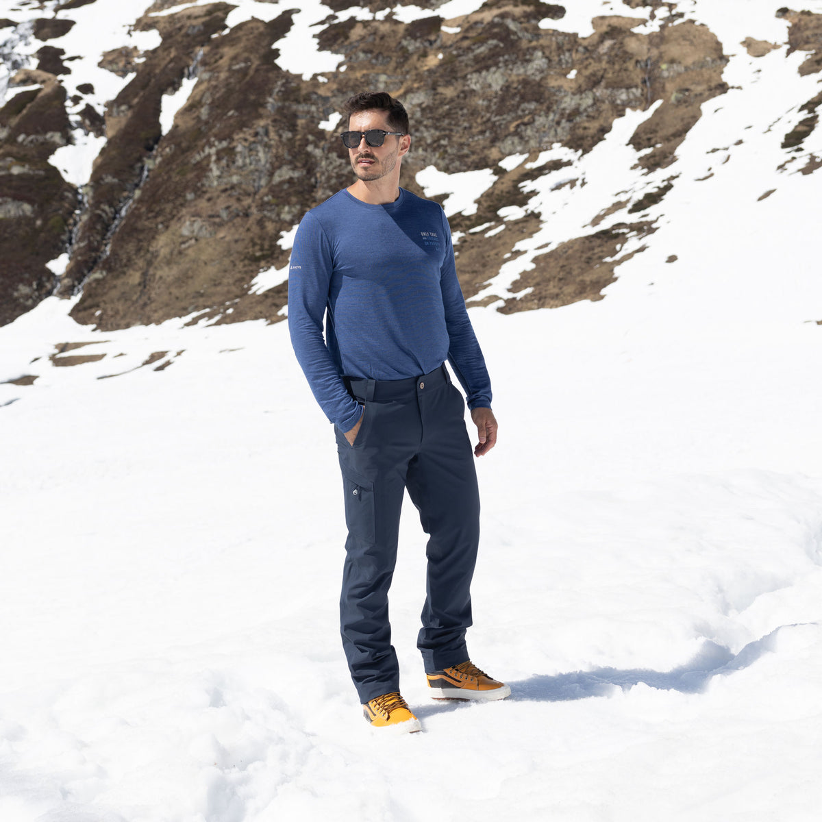 R2 Winter Hiking Softshell Pan Men | navy
