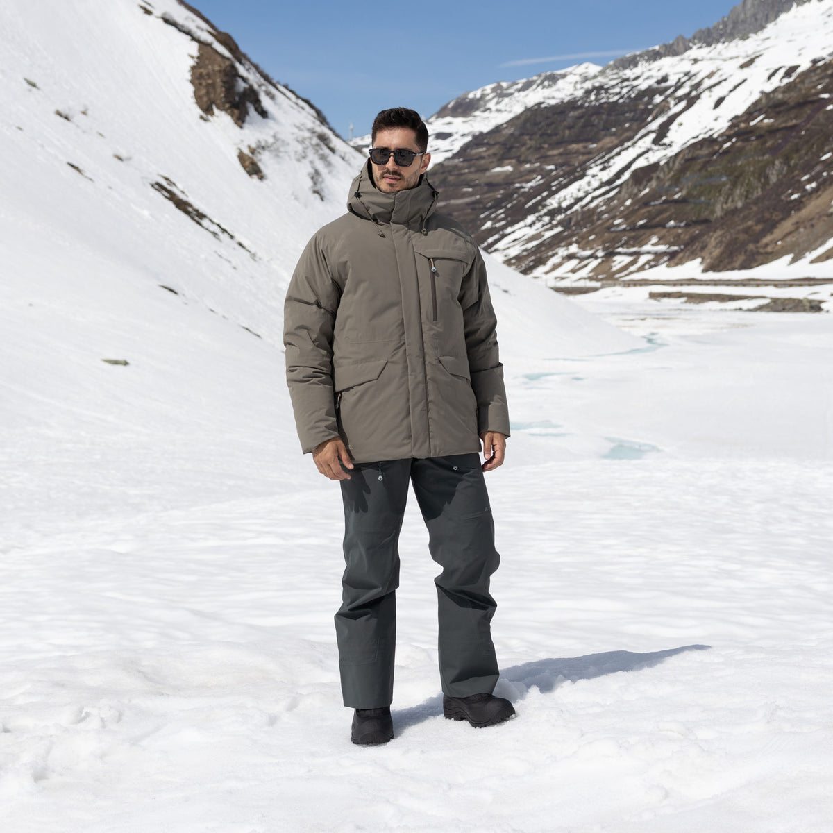 R1 Down Tech Jacket Men | ash