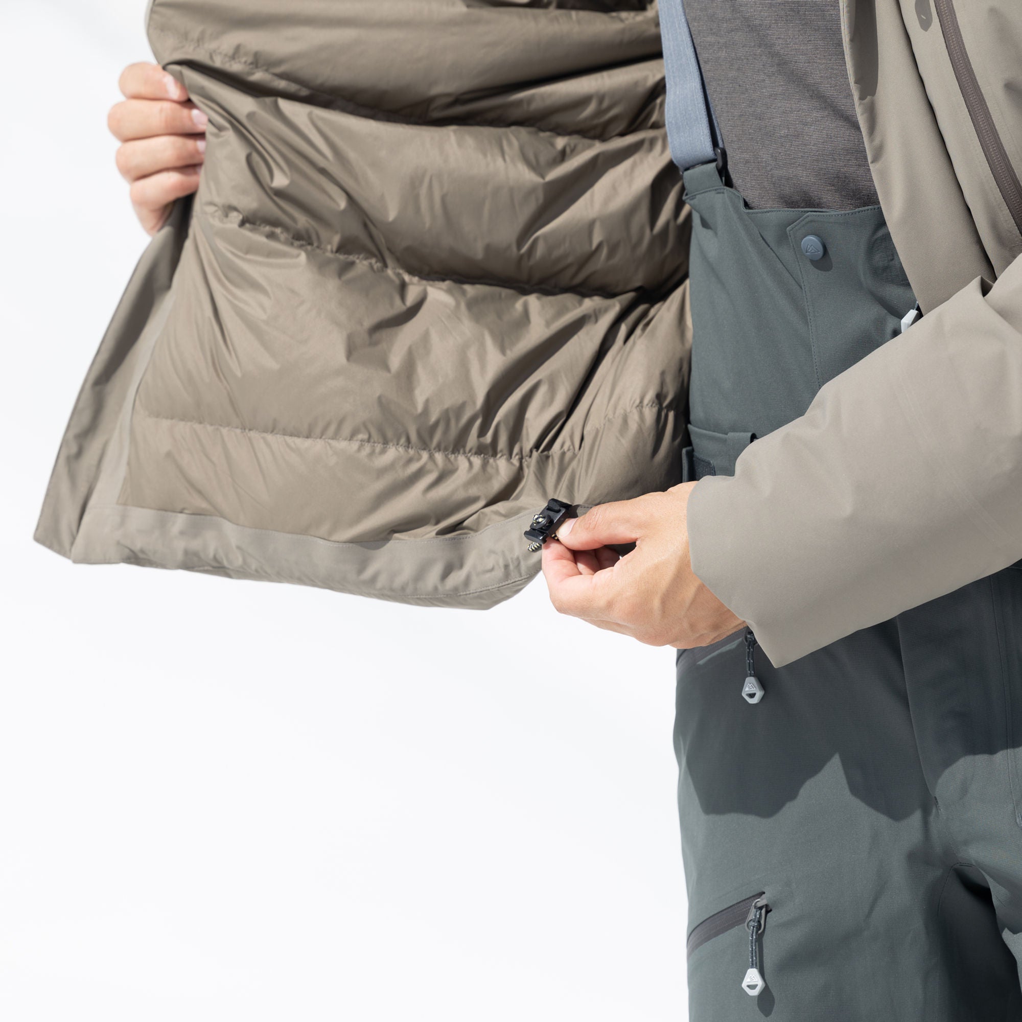 R1 Down Tech Jacket Men | ash