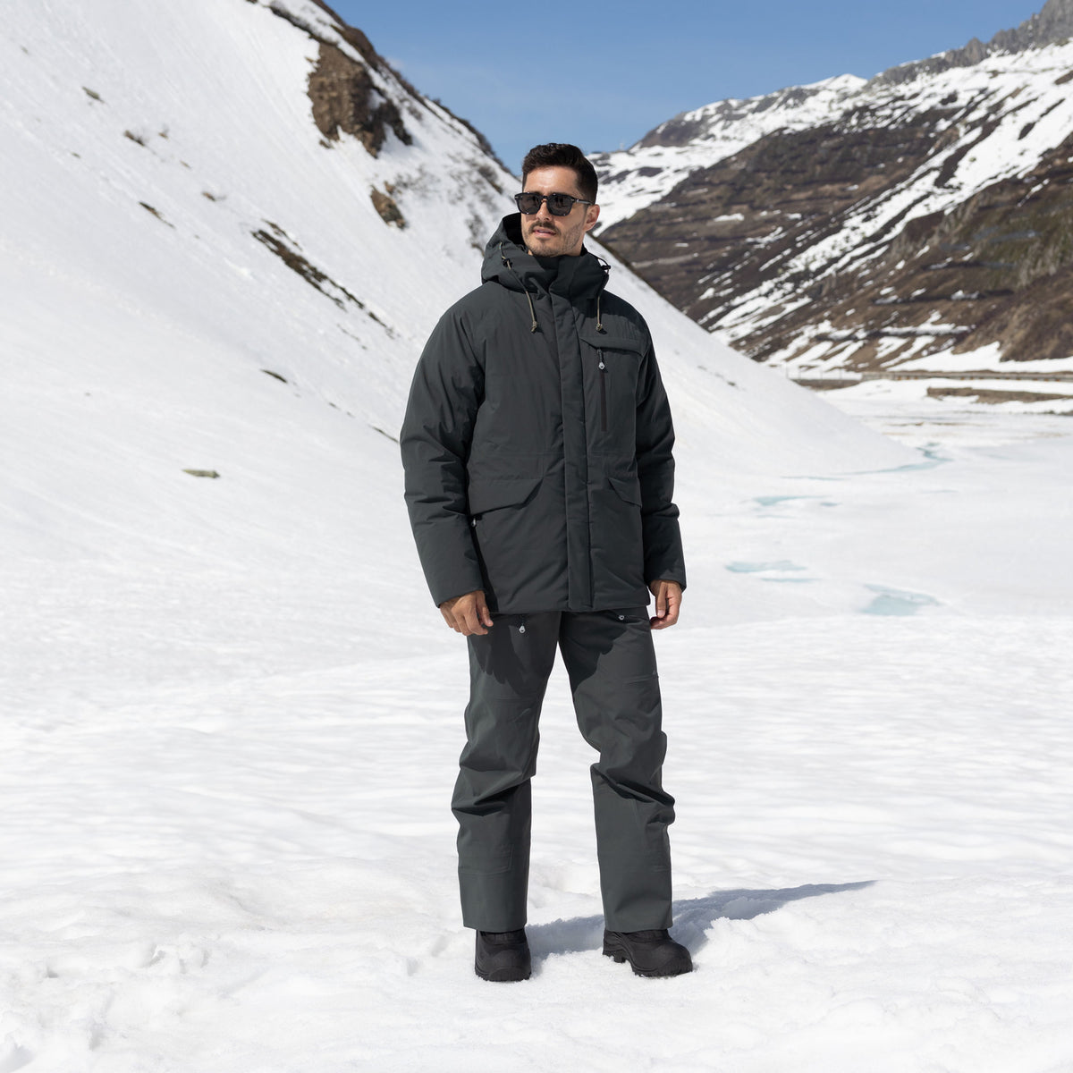 R1 Down Tech Jacket Men | thyme leaves