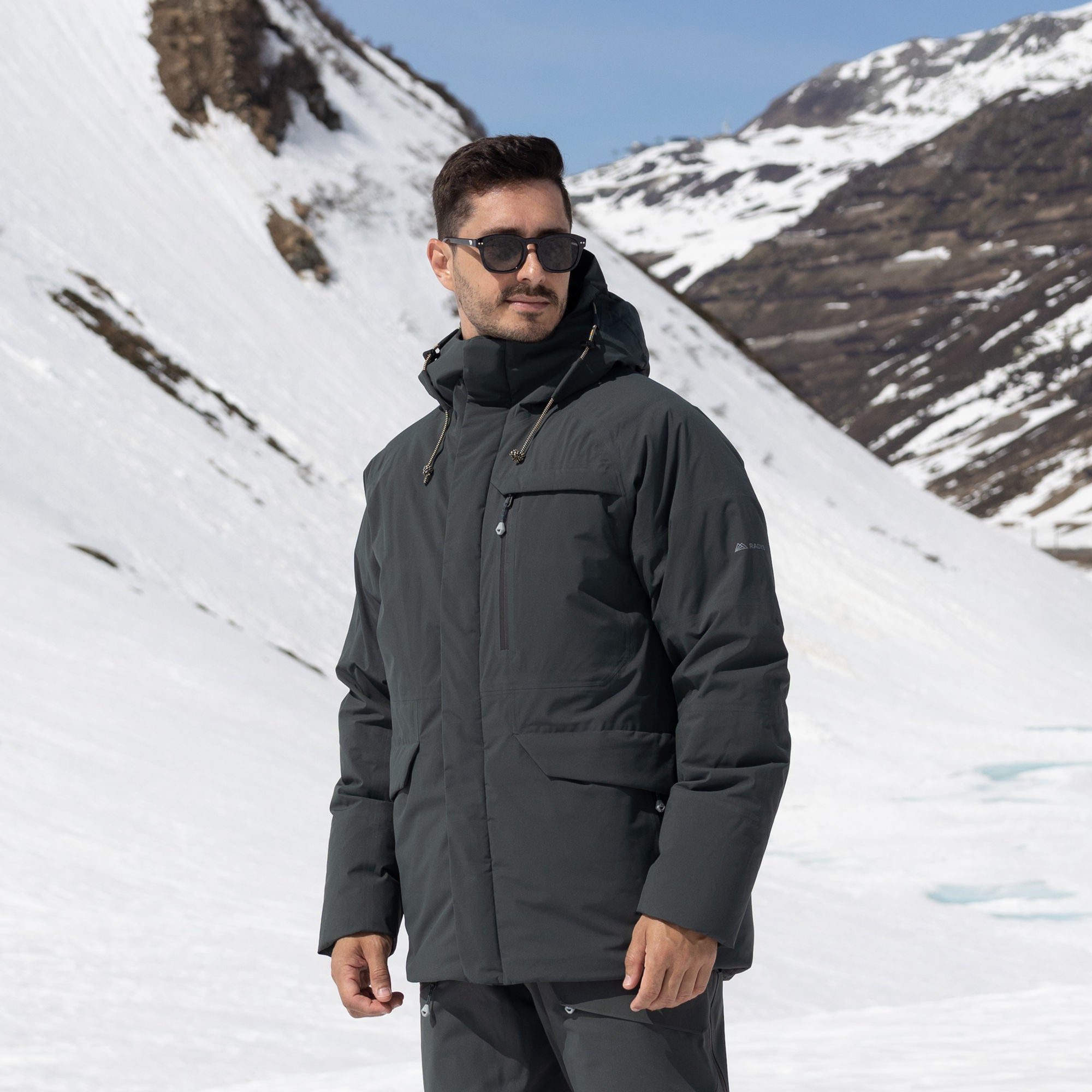R1 Down Tech Jacket Men | thyme leaves