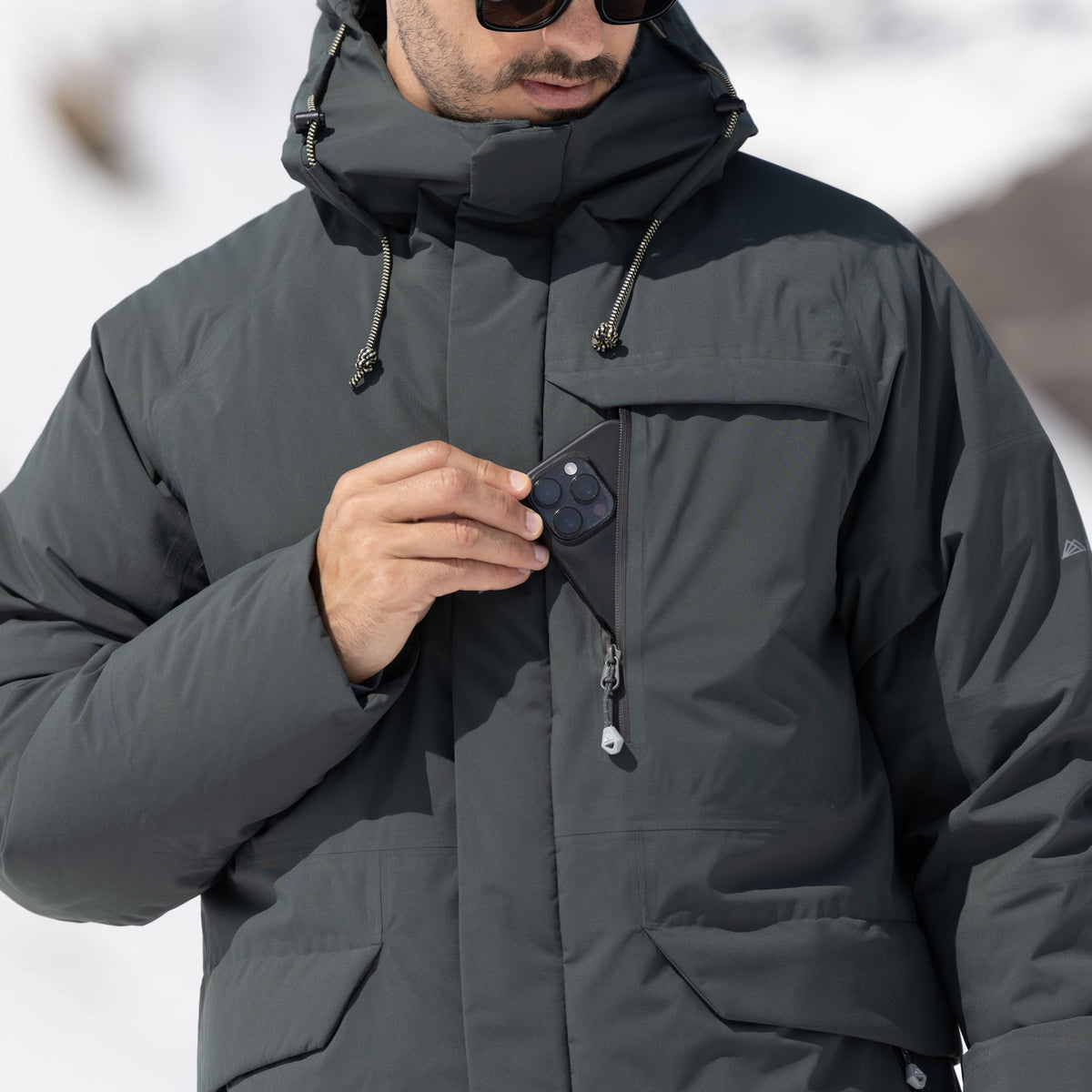 R1 Down Tech Jacket Men | thyme leaves