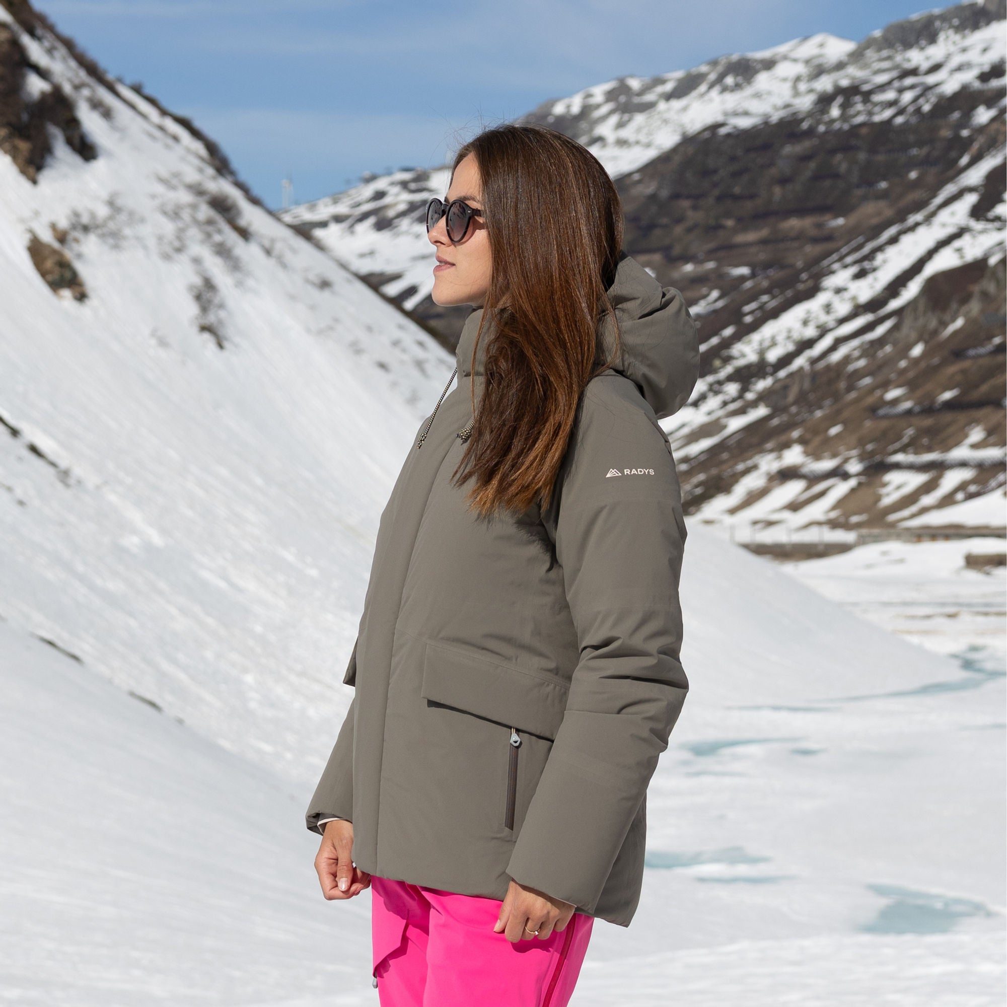 R1 Down Tech Jacket Women | ash