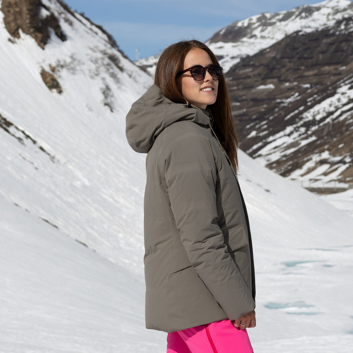 R1 Down Tech Jacket Women | ash
