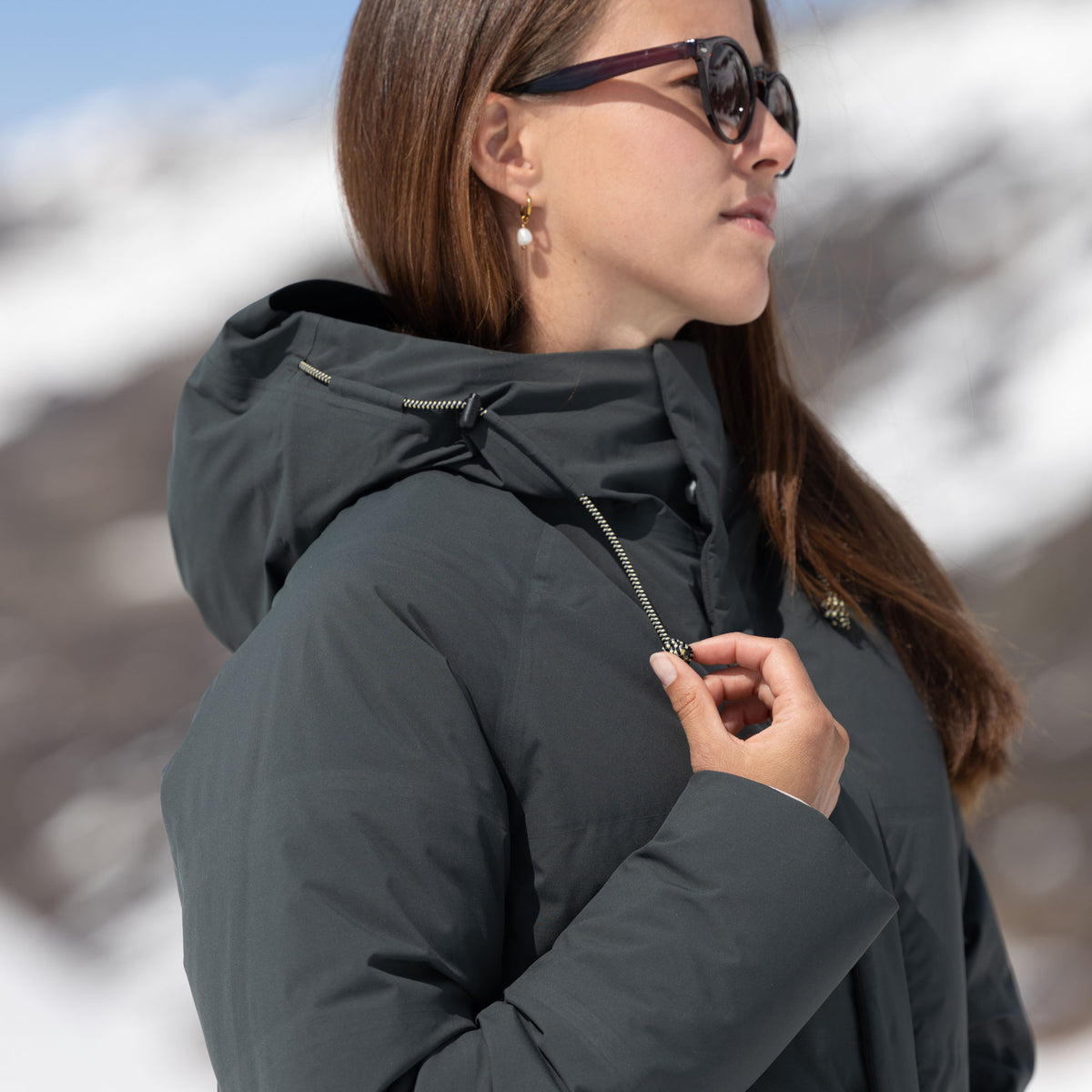 R1 Down Tech Jacket Women | thyme leaves