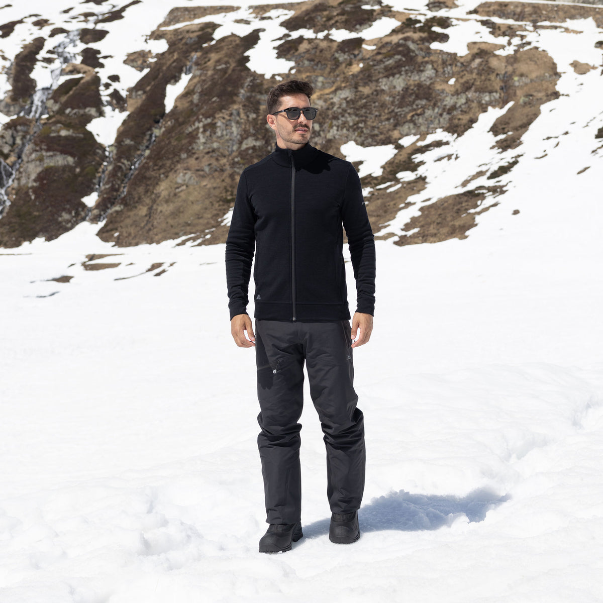 R4 Merino Fleece Jacket Men | black