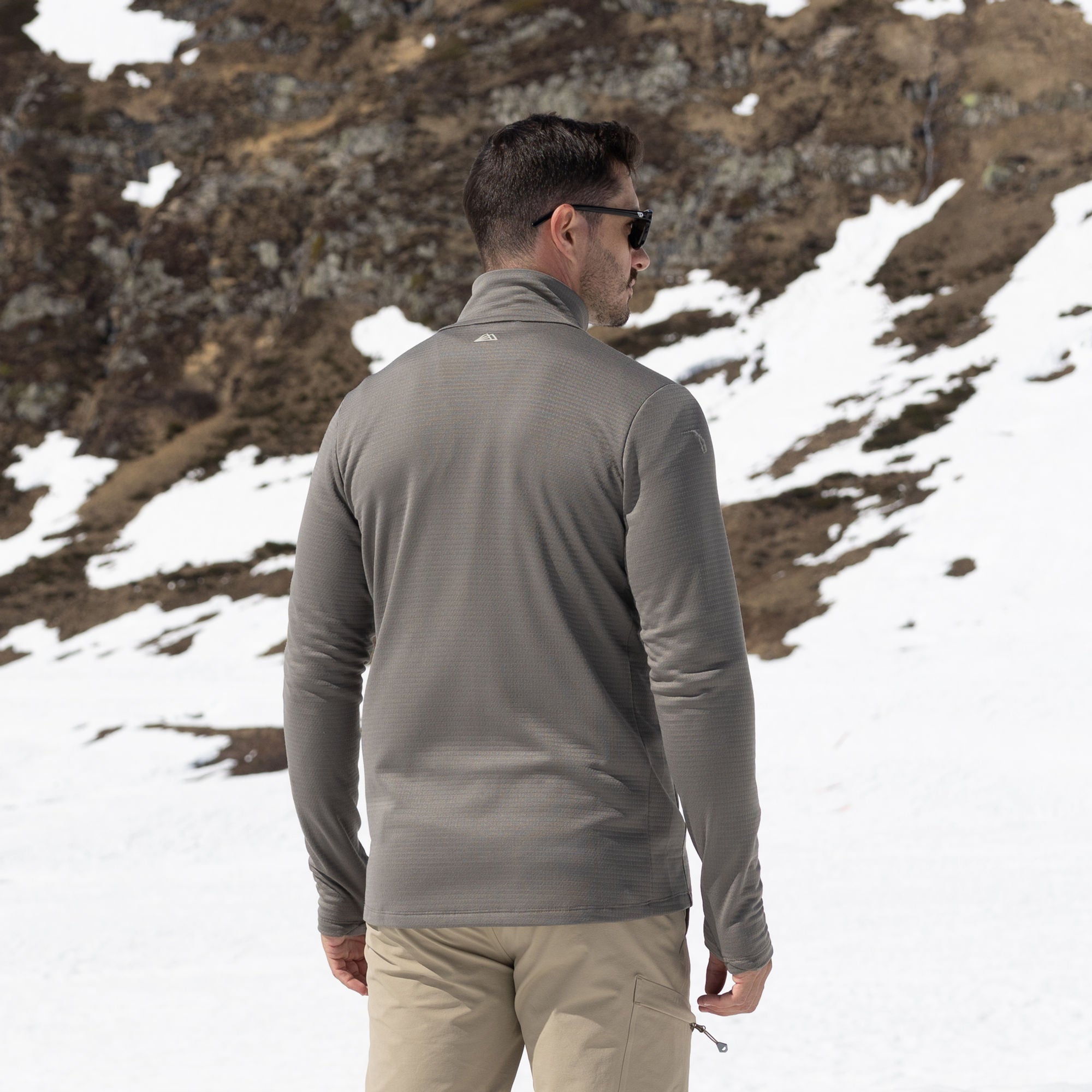 R4 Merino Waffle Pull Men | ash