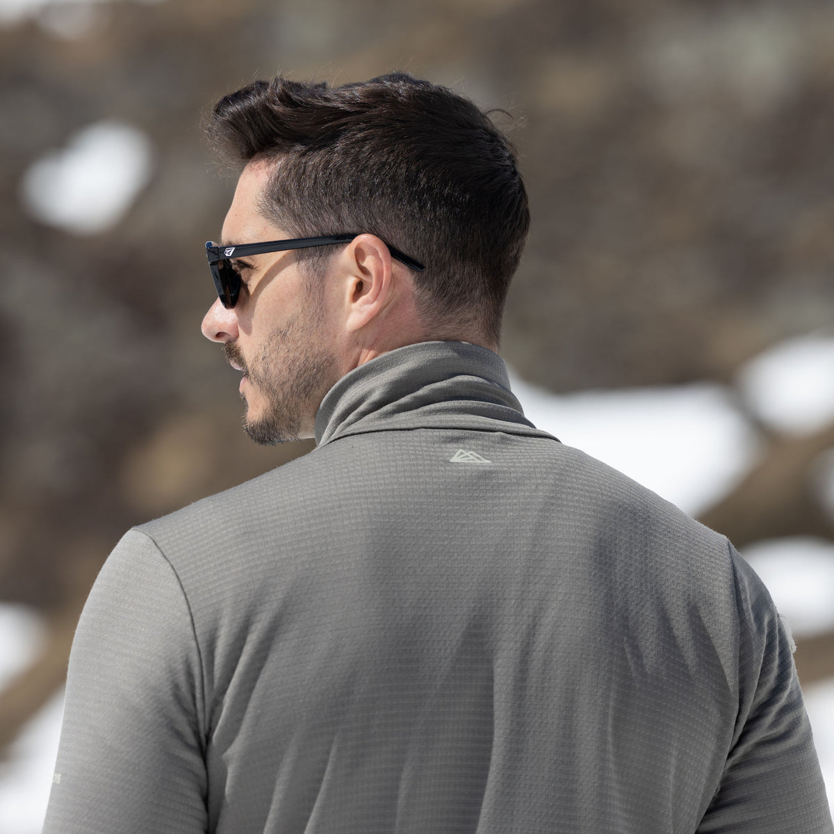 R4 Merino Waffle Pull Men | ash