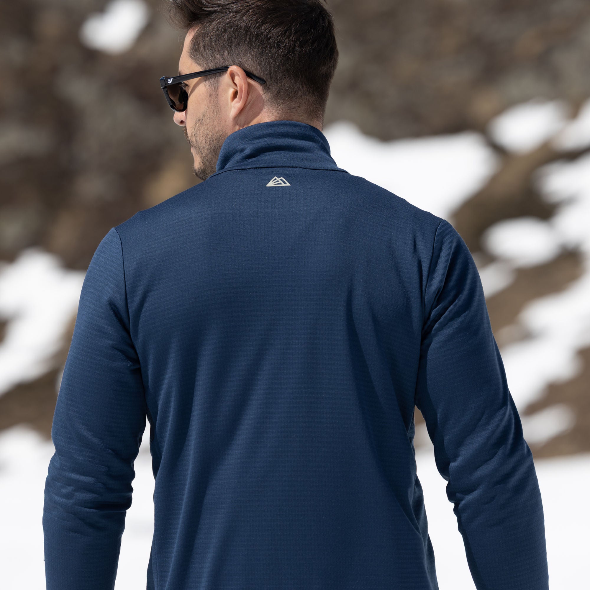 R4 Merino Waffle Pull Men | Navy