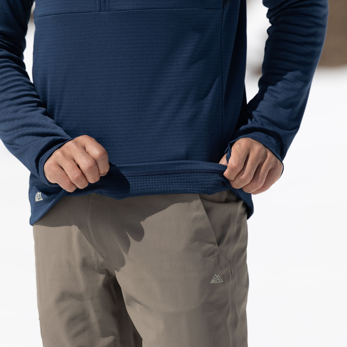 R4 Merino Waffle Pull Men | Navy