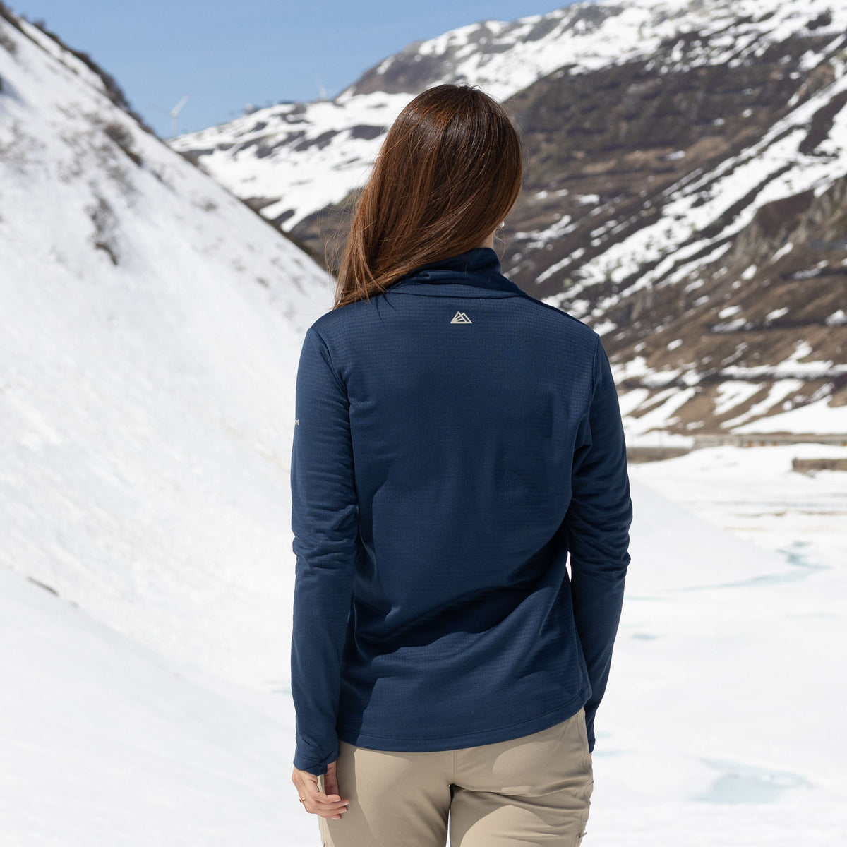 R4 Merino Waffle Pull Women | navy