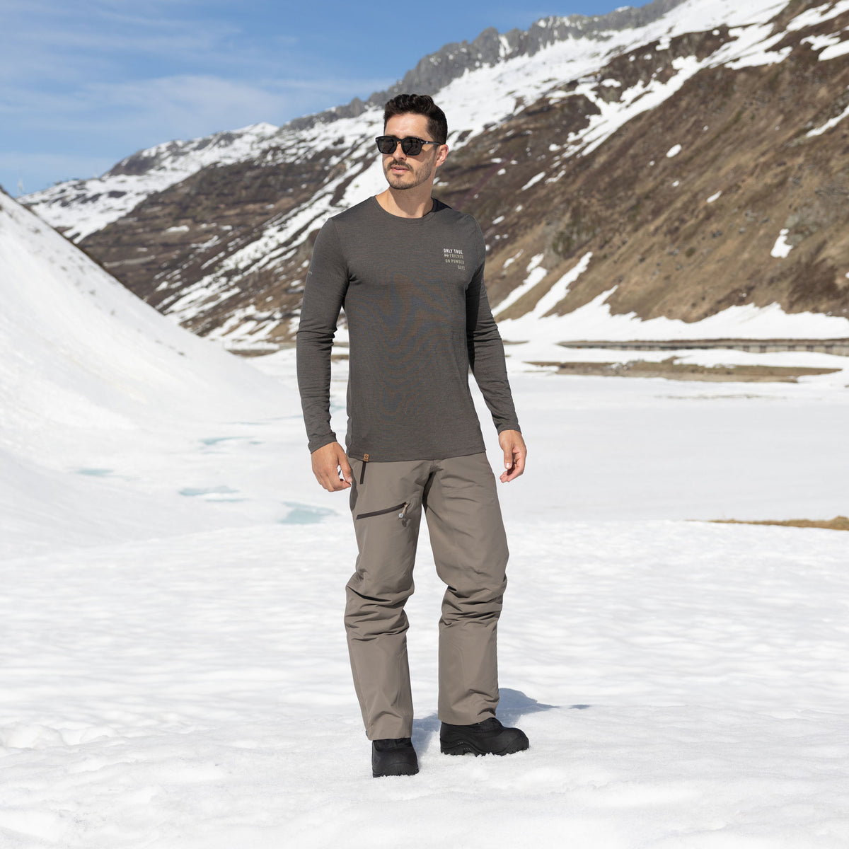 R5 Free Mountain Merino Shirt Men | ash