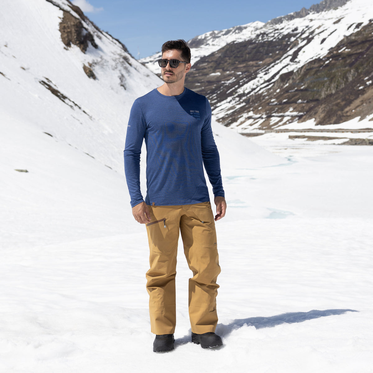R5 Free Mountain Merino Shirt Men | yale blue