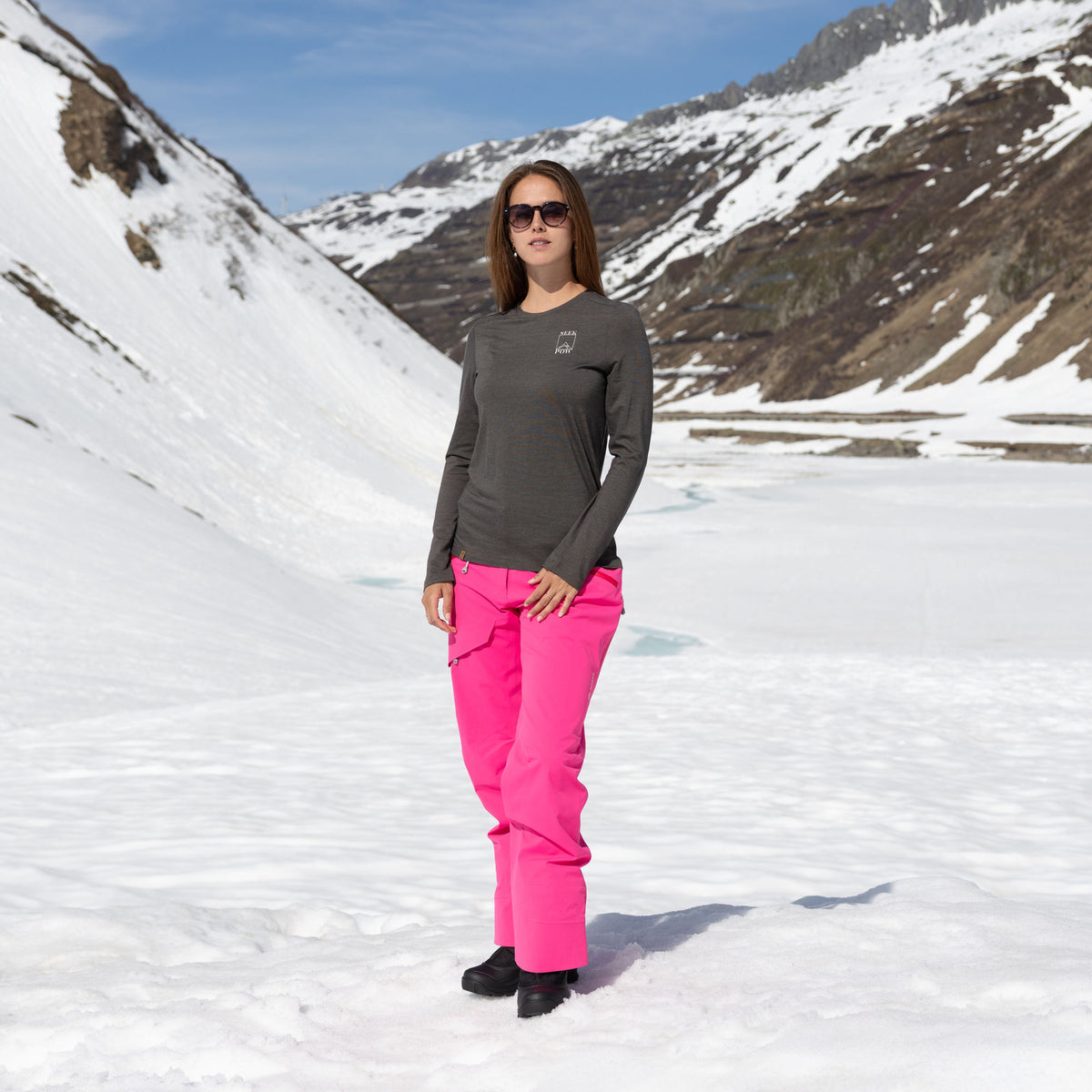 R5 Free Mountain Merino Shirt Women | ash