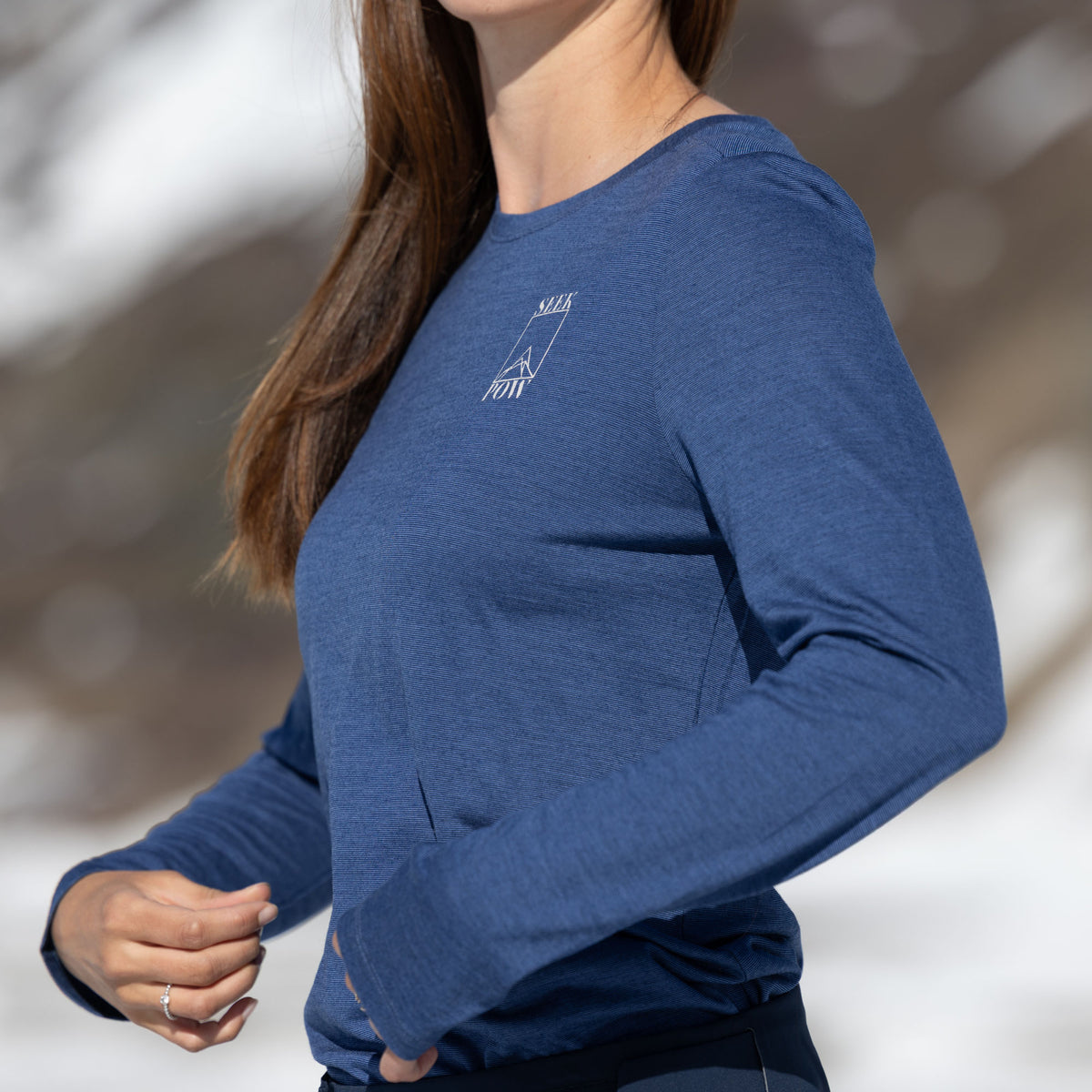 R5 Free Mountain Merino Shirt Women | yale blue