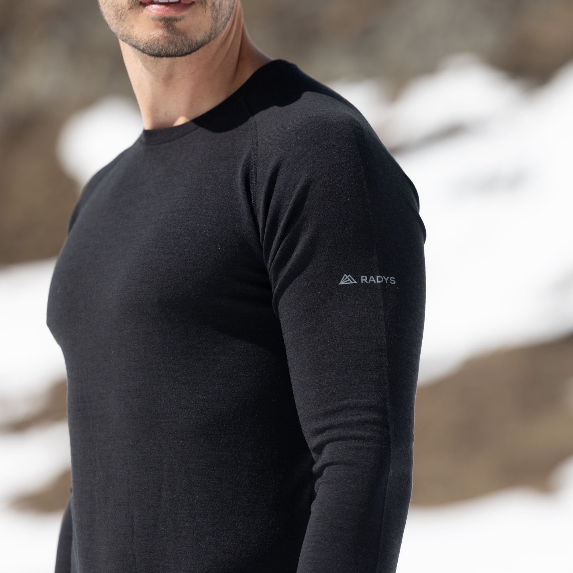 R5 Merino Shirt Long Men | black