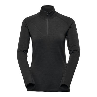 R5 Merino Zip Shirt Long Women | black