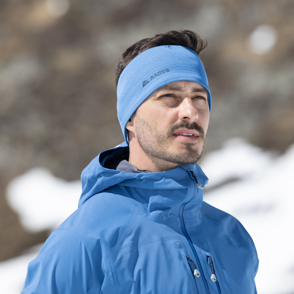 RA Merino Waffle Headband Unisex | sapphire