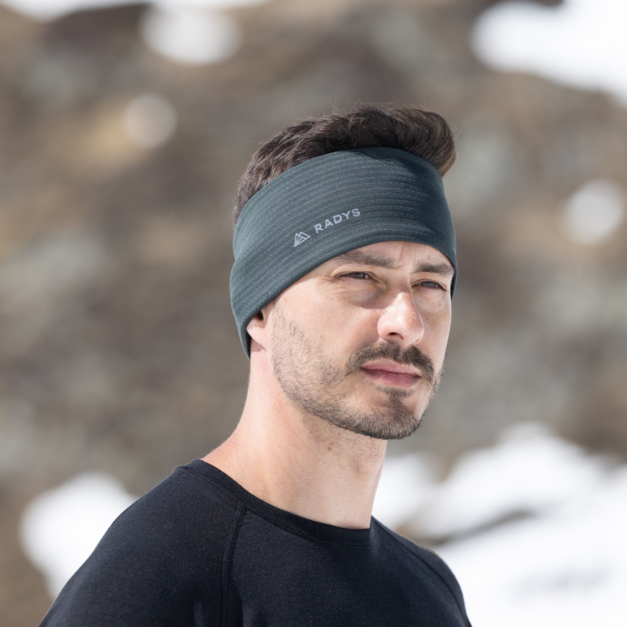 RA Merino Waffle Headband Unisex | thyme leaves