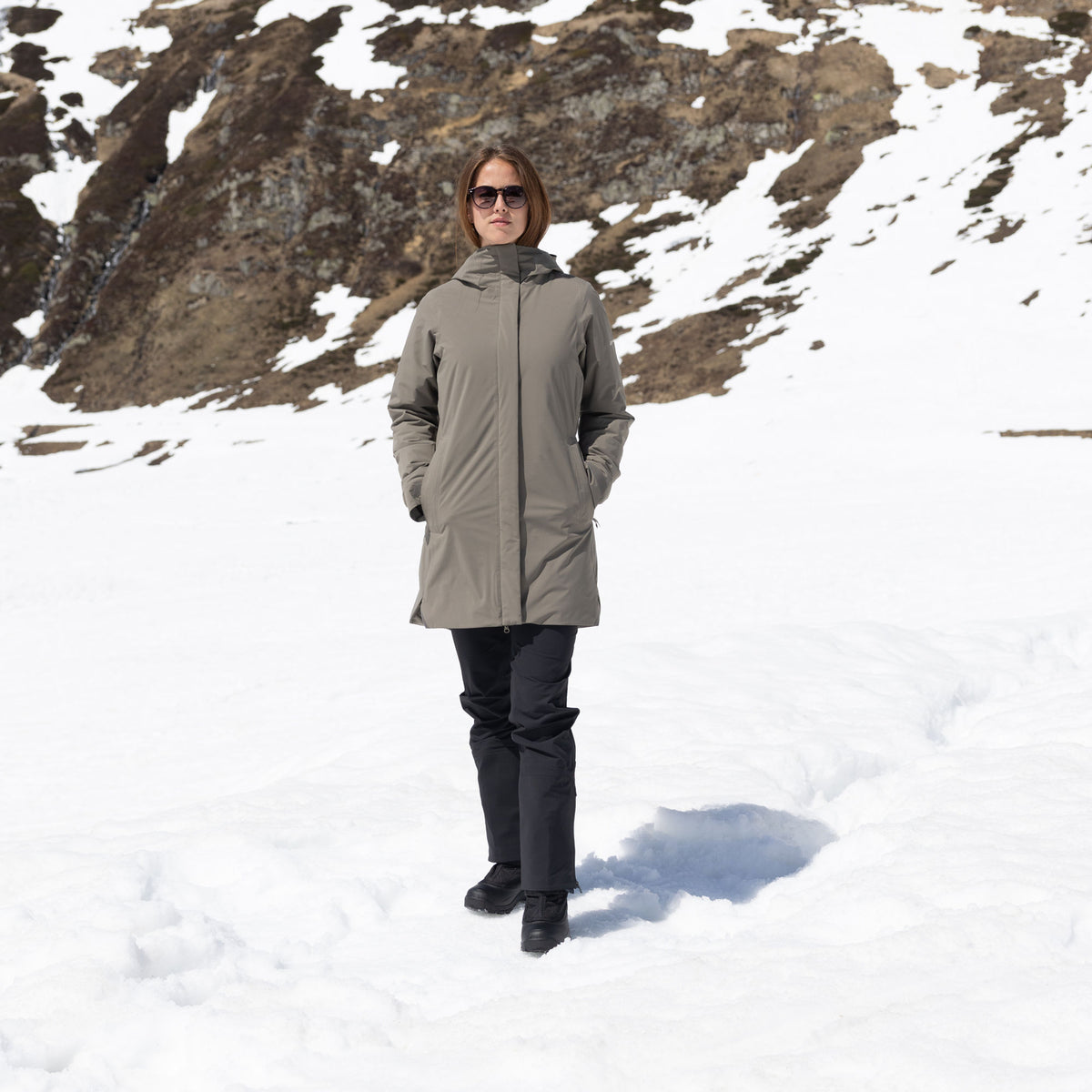 R1 Insulated Tech Coat Women | ash