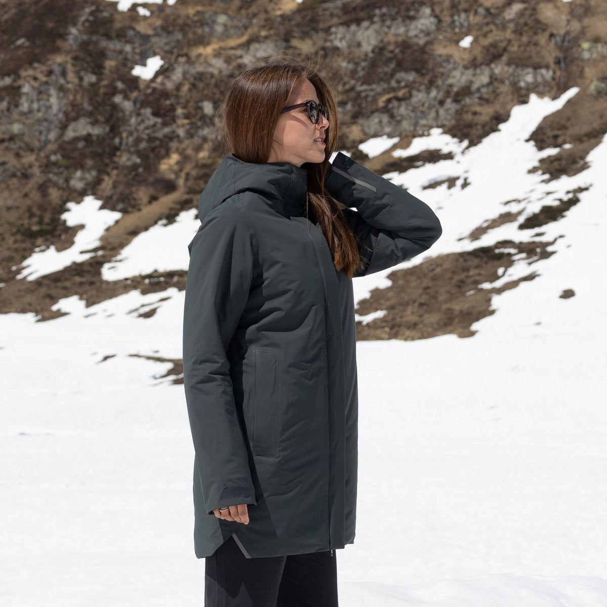 R1 Insulated Tech Coat Women | thyme leaves
