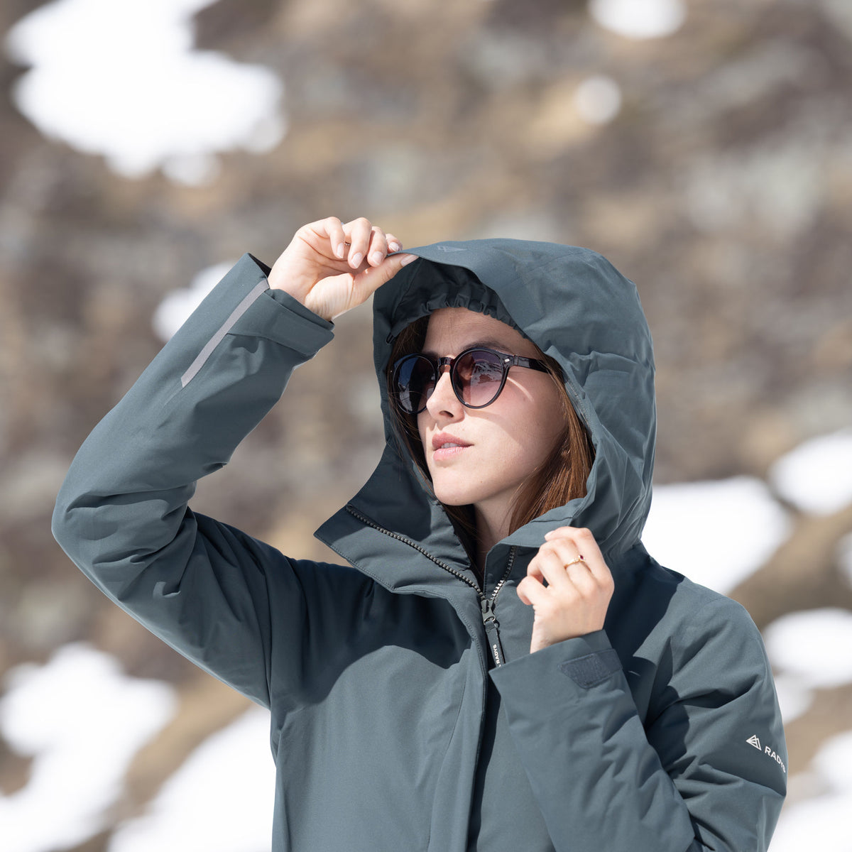 R1 Insulated Tech Coat Women | thyme leaves