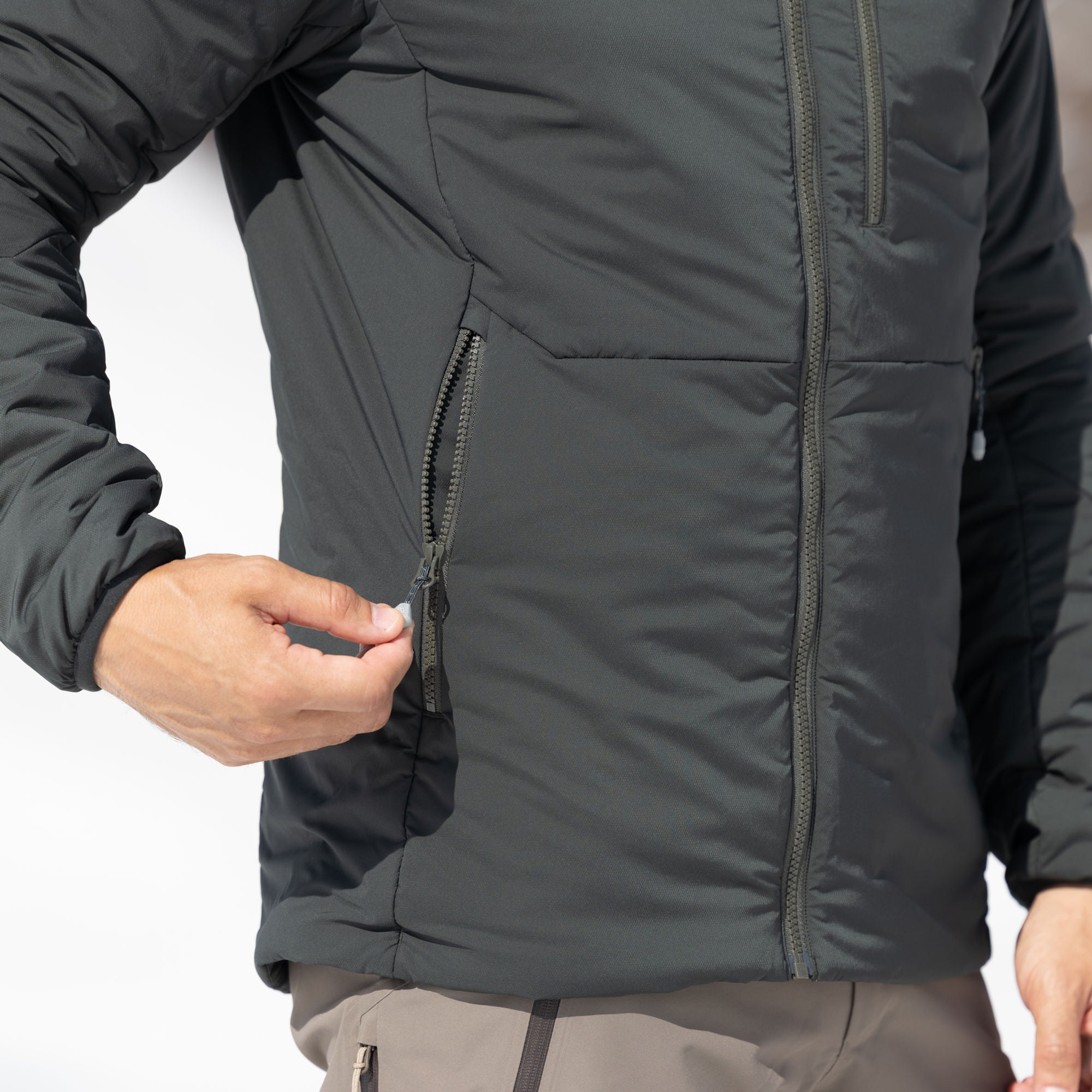 R3 Free Mountain IN Jacket Men | thyme leaves