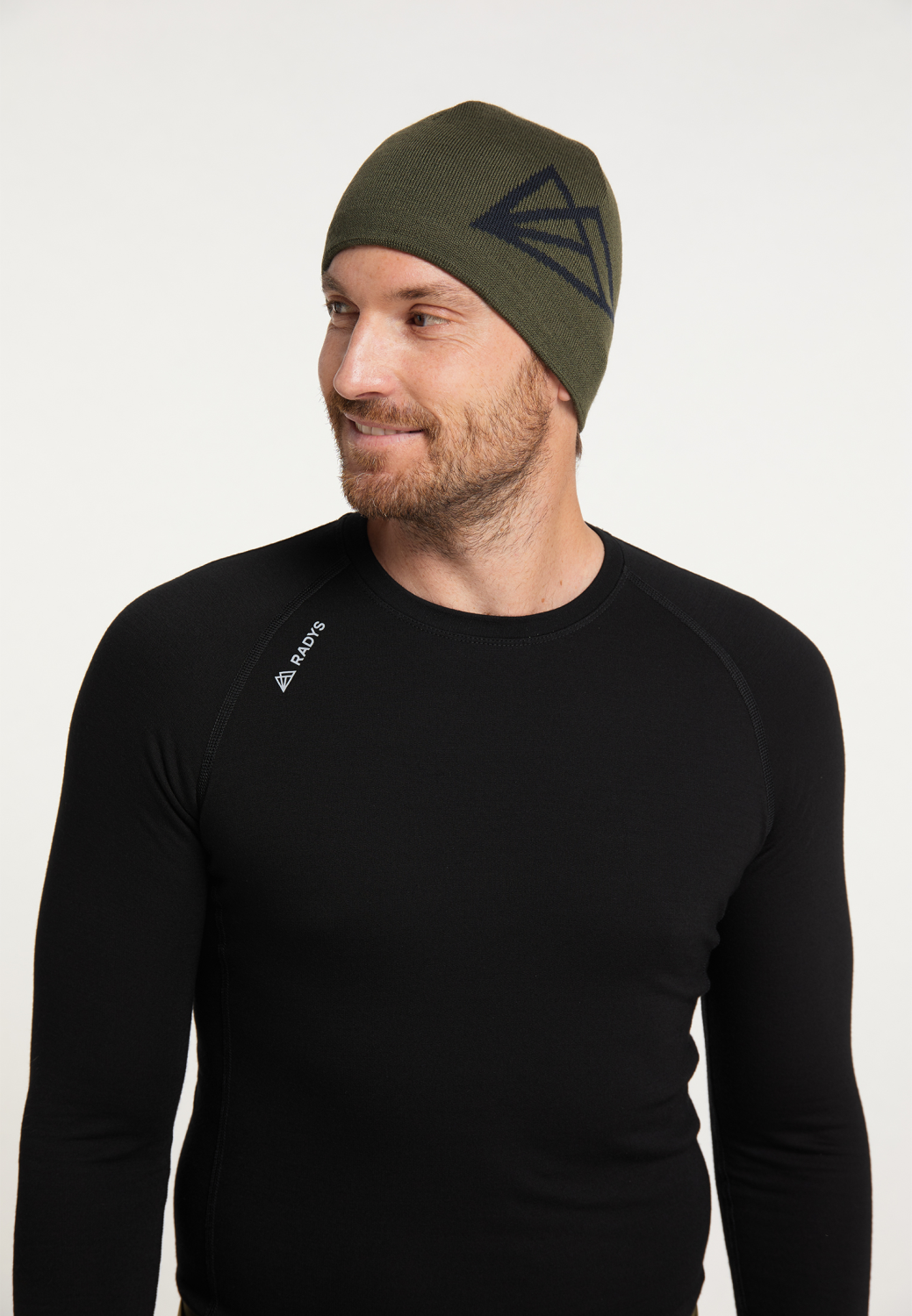 RA Logo Beanie Men | dark olive